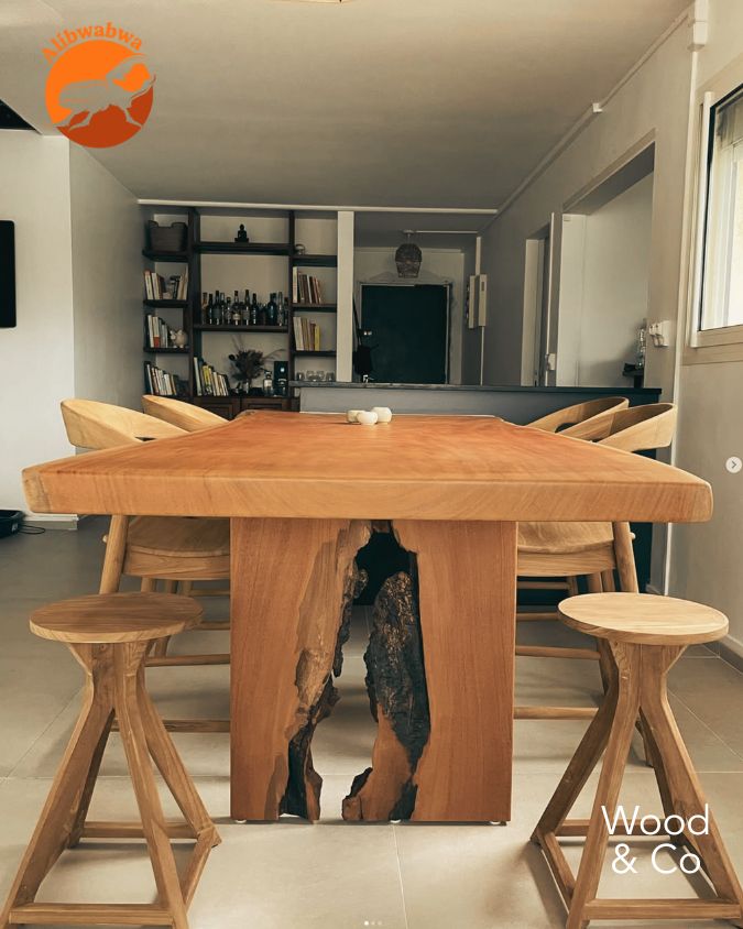 Table à manger de 2m50 en Mahogany 